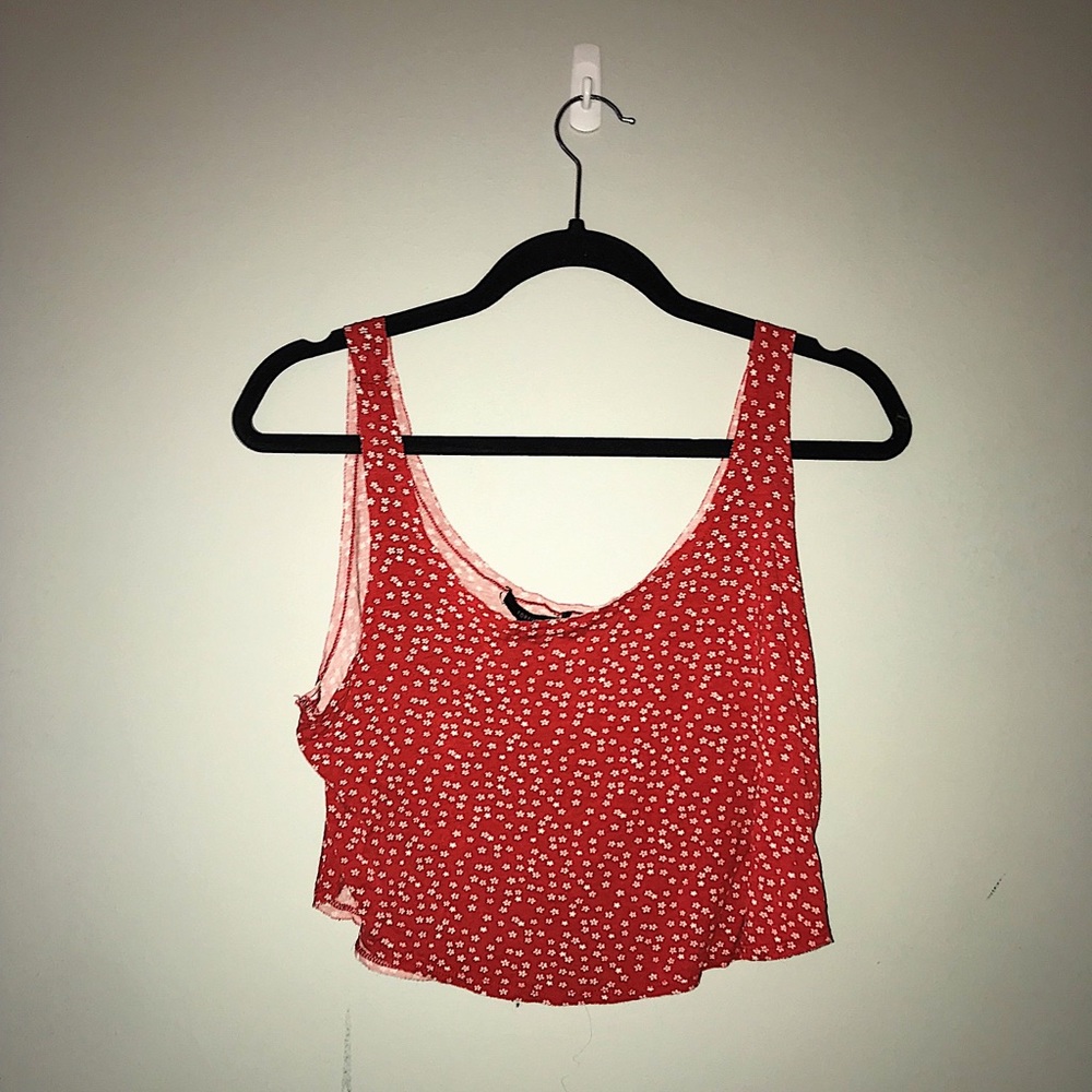 Floral Forever 21 Crop Tank NWOT